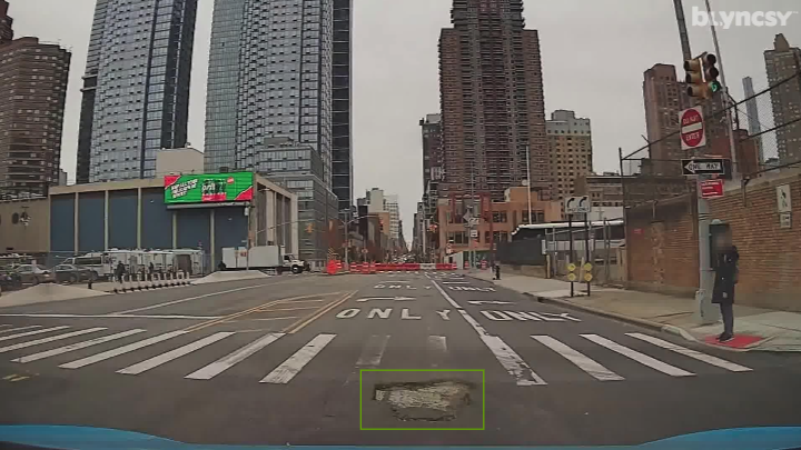 Blyncsy automated road condition, crack and pothole detection
